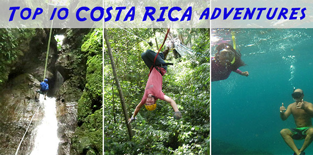 Ten Adventure Activities in Costa Rica for the Adventure Lover