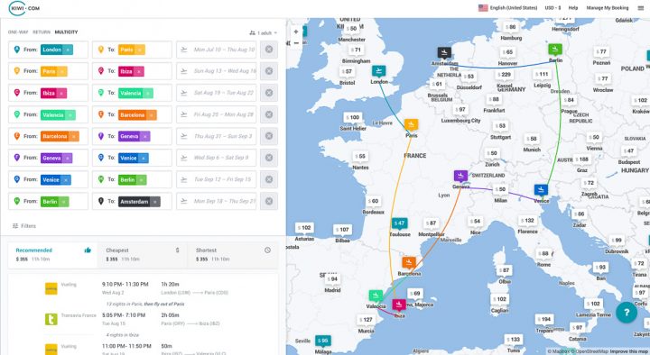 Book Cheap Flights Around Europe With This Trick (In This Example Getting to 9 Popular Cities in 7 Countries for $355)