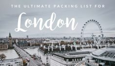 The Perfect London Packing List for Women