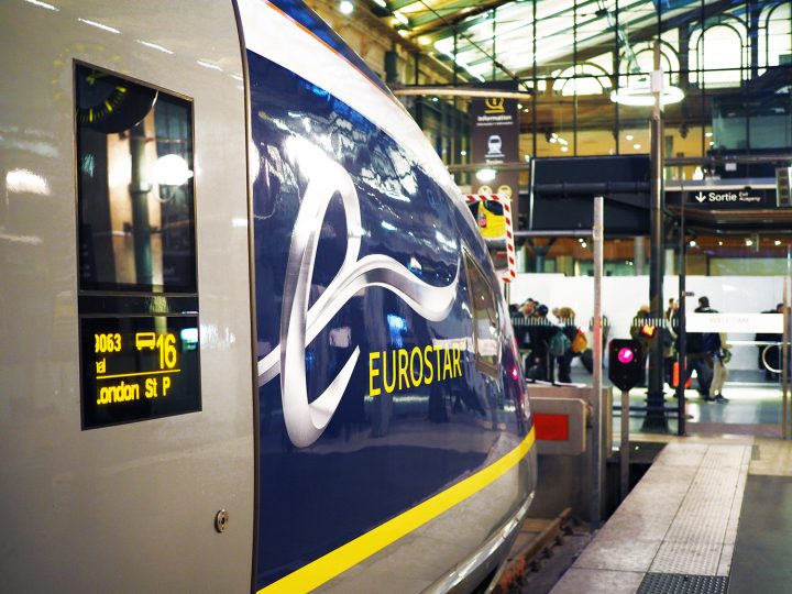 Taking the Eurostar from Paris to London
