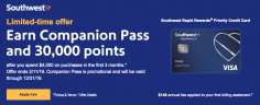 Earn the Southwest Companion Pass with a Single Credit Card!