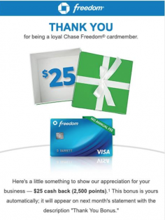 Did you get this $25 Bonus from Chase? (targeted)