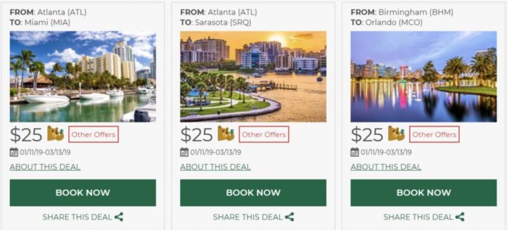 Frontier Florida Flash Sale from $20!