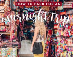 Overnight Packing List for the Fashionable Traveler Who Usually Packs Too Much