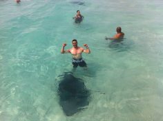 Swimming with Stingrays in Grand Cayman