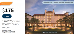 Daily Getaways Day 3 (Wednesday): 15,000 Wyndham points