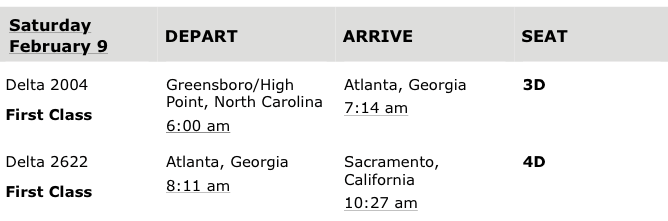 Delta Domestic First Class Review: Atlanta to Sacramento on a 737
