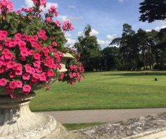 Combining golf with gourmet cuisine at Stoke Park, Buckinghamshire, UK