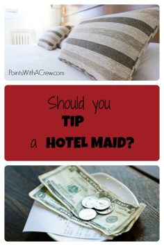 How much to tip a hotel maid? (POLL)