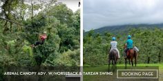 Arenal Canopy Adv. with Horseback and Tarzan Swing
