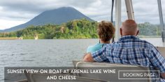 Sunset View on Boat at Lake Arenal (Wine and Cheese)