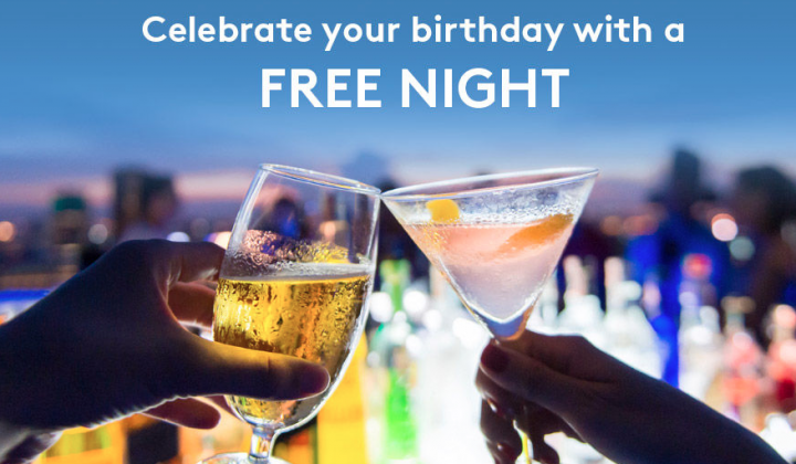 [Targeted] Celebrate your birthday with a free night at Marriott