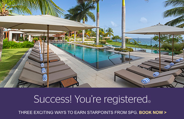 Register now for SPG Take Three summer 2017 promotion