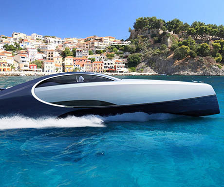 The new supercar-inspired superyacht from Bugatti