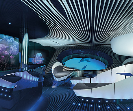The world’s first underwater lounge on a cruise ship