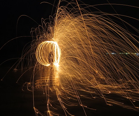 Painting with light in Paternoster