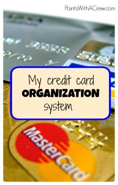 Here’s my gift and credit card organizer system