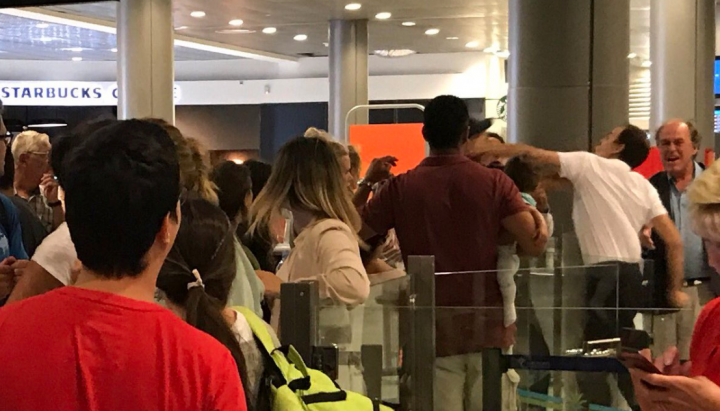 Not so Nice: French airport worker punches passenger holding baby