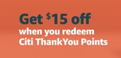 Get $15 off at Amazon with one Citi ThankYou point (targeted)