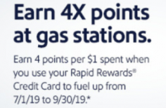This Rapid Rewards Offer Will Earn You 4x Points at Gas Stations (Targeted?)