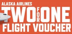 Alaska Airlines giving out 40,000 free Buy 1 Get 1 free flight vouchers Saturday 9/14