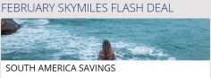 February SkyMiles Flash Deal: Flights to South America from 20k SkyMiles
